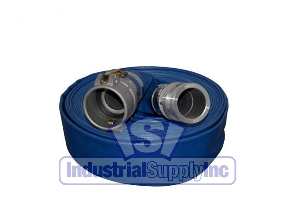 EPDM Rubber Suction Hose - 2" x 20' - Conventional Kit - 50' Blue Discharge - Industrial Supply