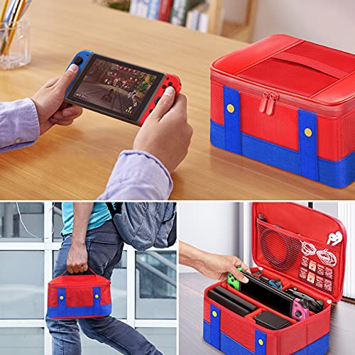 Larstylee Switch Carry Case, Storage Carrying Case Compatible With Nintendo Switch/Switch Oled Soft Shell Protective Travel Case For Switch Console Pro Controller & Accessories #TOP6