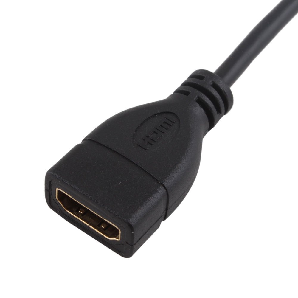AFUNTA Adattatore Micro HDMI (Tipo D) Maschio A HDMI (Tipo A) Femmina - Convertitore 1080p, Connettori Dorati - 2