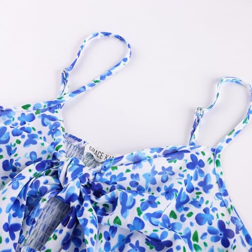 Image of GRACE KARIN Womens Summer Floral Maxi Dresses 2026 Long Flowy Boho Dress Beach Vacation Sundresses Casual Clothes with Pocket