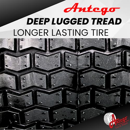 Antego Tire & Wheel Set Of 2-15X6.00-6 Assembly With .75" Precision Ball Bearings (Compatible With Husqvarna/Poulan) #TOP3