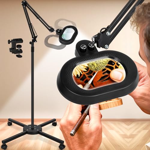 KUVRS 12X Standing Magnifying Floor Lamp