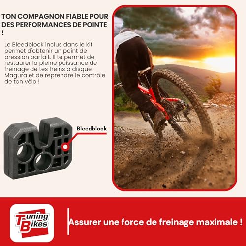 TB Kit de Purge pour Freins à Disque hydrauliques ou sur Jantes Magura - kit de Purge Comprenant Huile minérale/Liquide de Frein - pour Freins de vélo – vue 6