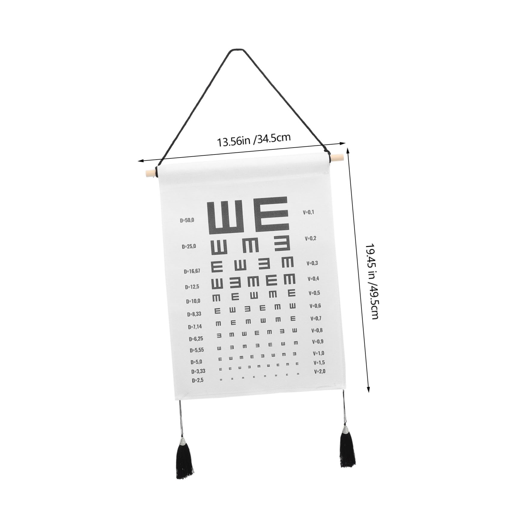 Garneck Boys and Girls Eye Testing Chart 35x50cm Wall Eye Exam Occluder for Easy Install