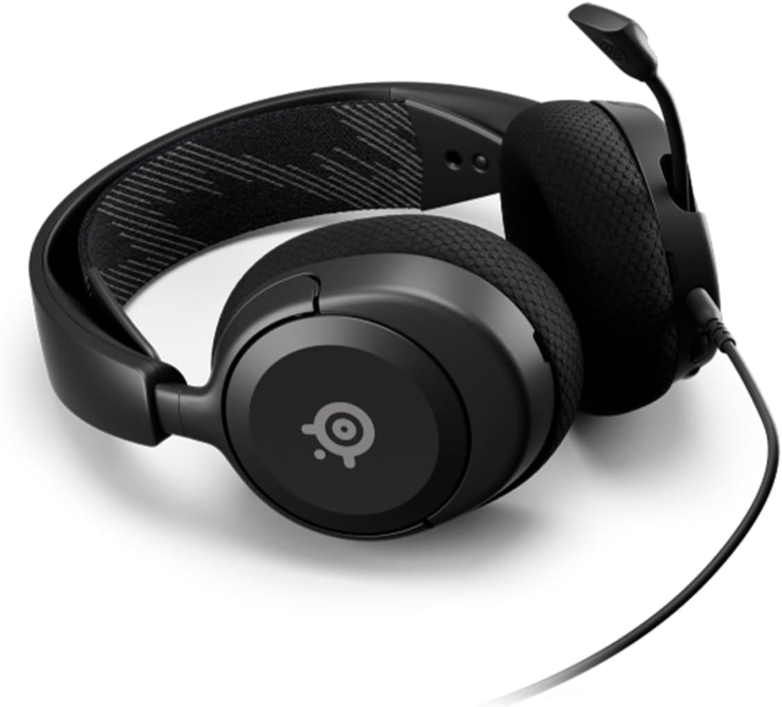 SteelSeries Arctis Nova 1 Wielosystemowe słuchawki do gier, sterowniki Hi-Fi, dźwięk przestrzenny, wygodny design, trwały, ultralekki, mikrofon z redukcją szumów, czarny (odnowiony)