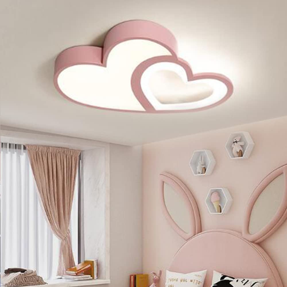Lampa Sufitowa Kształcie Serca Lampa Sufitowe LED Cartoon Nowoczesna Żyrandole Do Pokoju Dziecięcego Możliwość Przyciemniania Chłopiec Dziewczyna Baby Sypialnia Lampa Wisząca Salonu Romantyczna