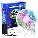 Produktbild Smart RGB LED Strip 5m,LED Lichterkette mit Fernbedienung,Synchronisiertmit Musik, Wasserdicht LED Streifen Steuerbar via App, Timer-Einstellung,Led Bar für Party, Schlafzimmer, TV, KücheDeko