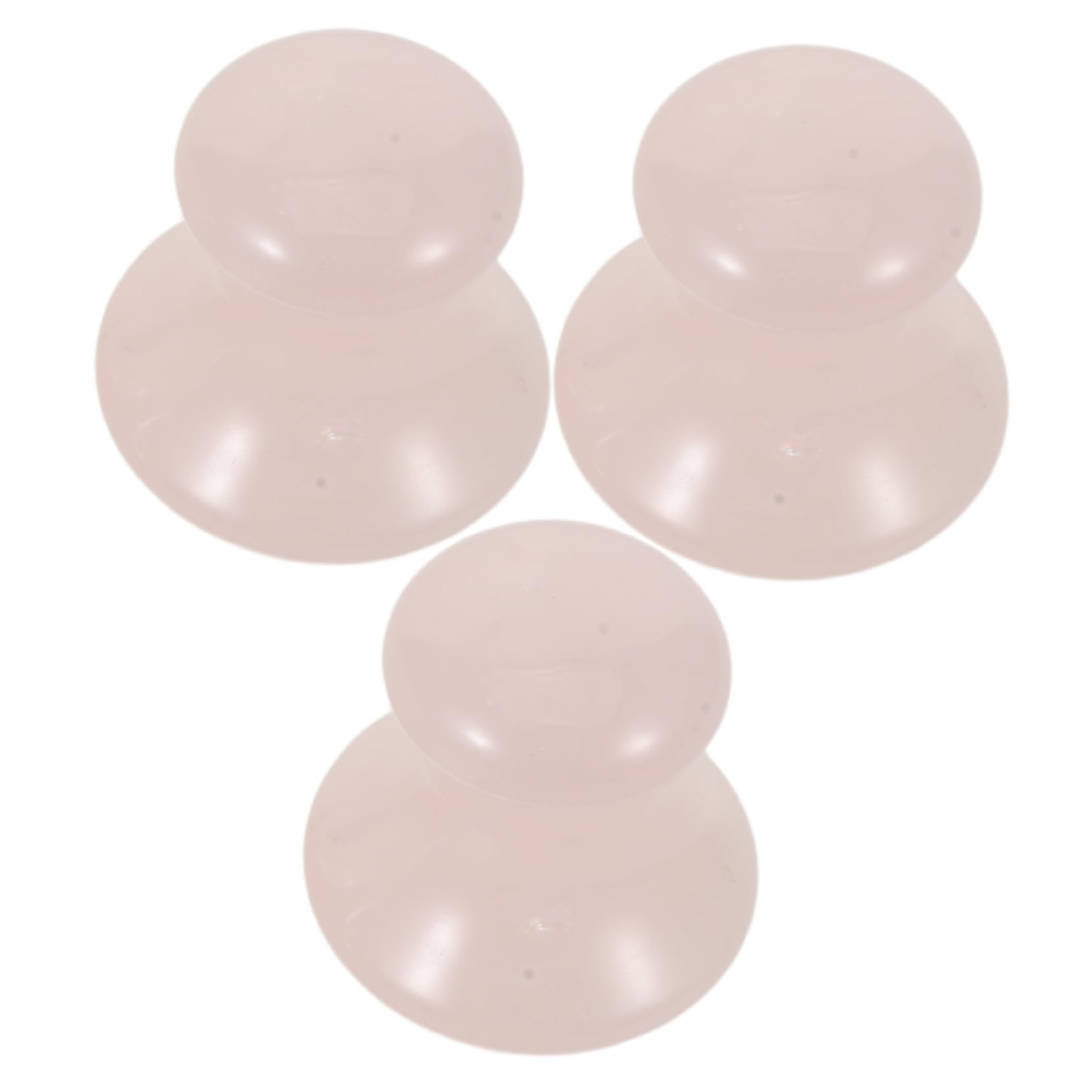 Mipcase 3pezzi Rullo di Pietra Naturale per Massaggio Viso Pietra Gua Sha Forma di Fungo Strumento Guasha per Viso Cristallo Pietra per Massaggio Massaggiatore
