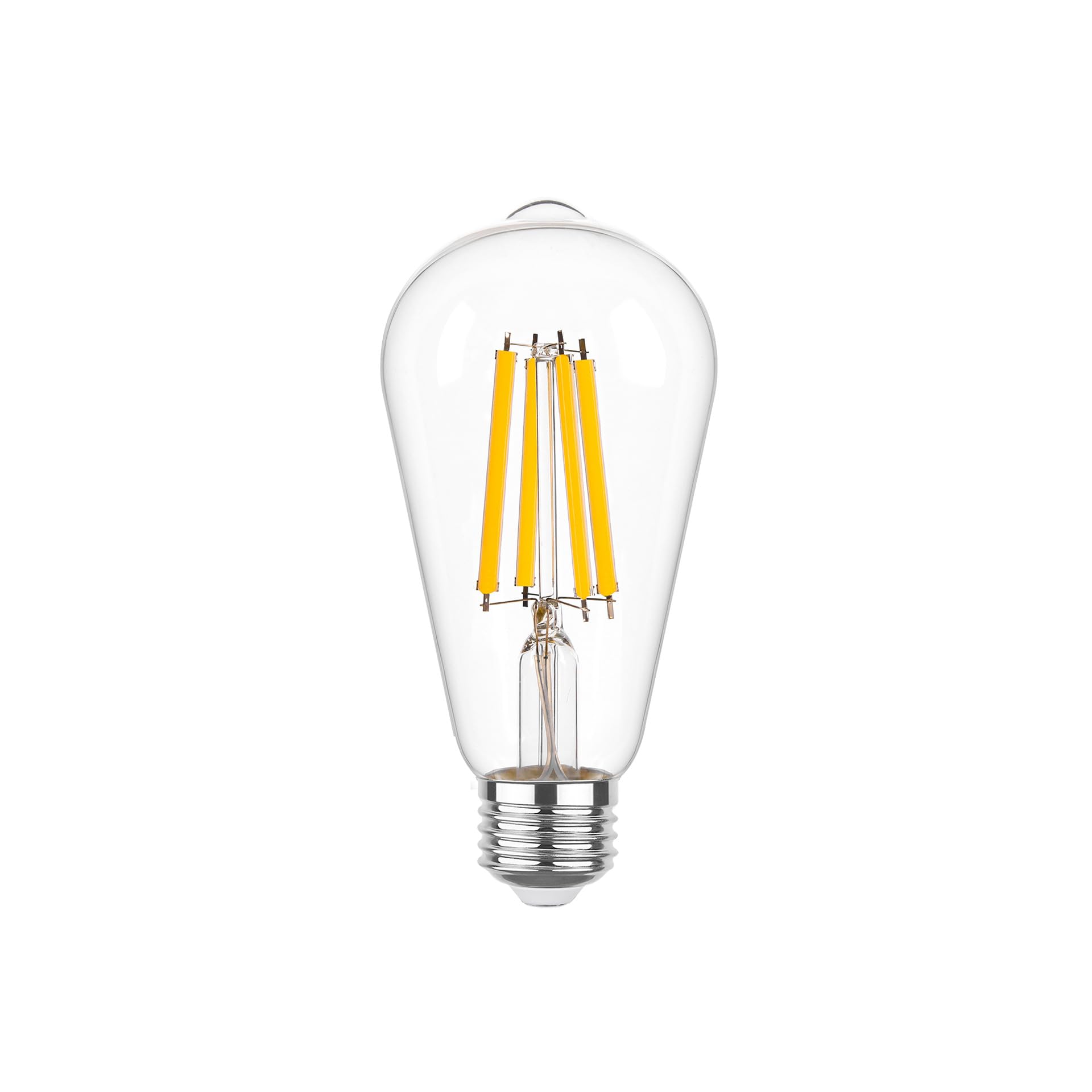 fengyan Casa Bombillas, Paquete de 50, Bombilla de filamento LED ST64 AC220V E27 12W sin atenuación estroboscópica iluminación de lámpara Retro Edison Familiar Lámpara