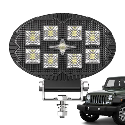 Generico Luci di Lavoro per Camion | 4000LM Fari LED di Guida Automotive - Illuminazione Ausiliaria Impermeabile per Veicoli come Camion Pickup ATV Trattore Moto