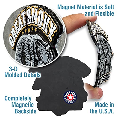 Imán oso negro Great Smoky Mountains 3.2 x 3.1 in miniatura 3