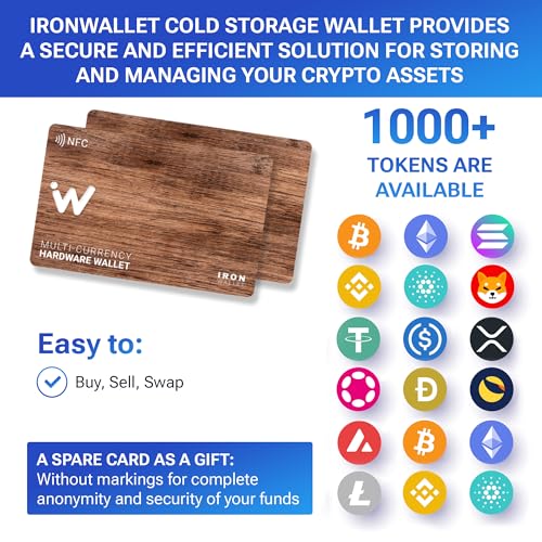 Crypto Wallet - Pack of 2 - Wood Design Card for Cold Crypto Wallet - Storage for Bitcoin, Ethereum & Others - Increased Security - Seed Phrase3