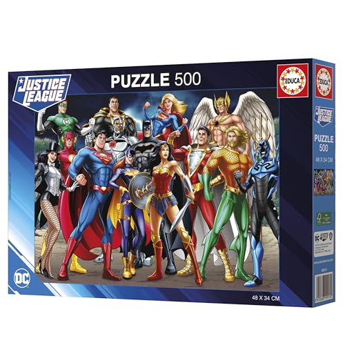 Educa Puzzle de 500 pièces pour Adultes | Justice League DC Comics. Mesure: 48 x 34 cm. À partir de 19913 - vue 4