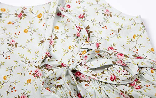 Mud Kingdom Floral Girls Party High Low Boho Dress Midi Length Sleeveless Vintage Beach Holiday4