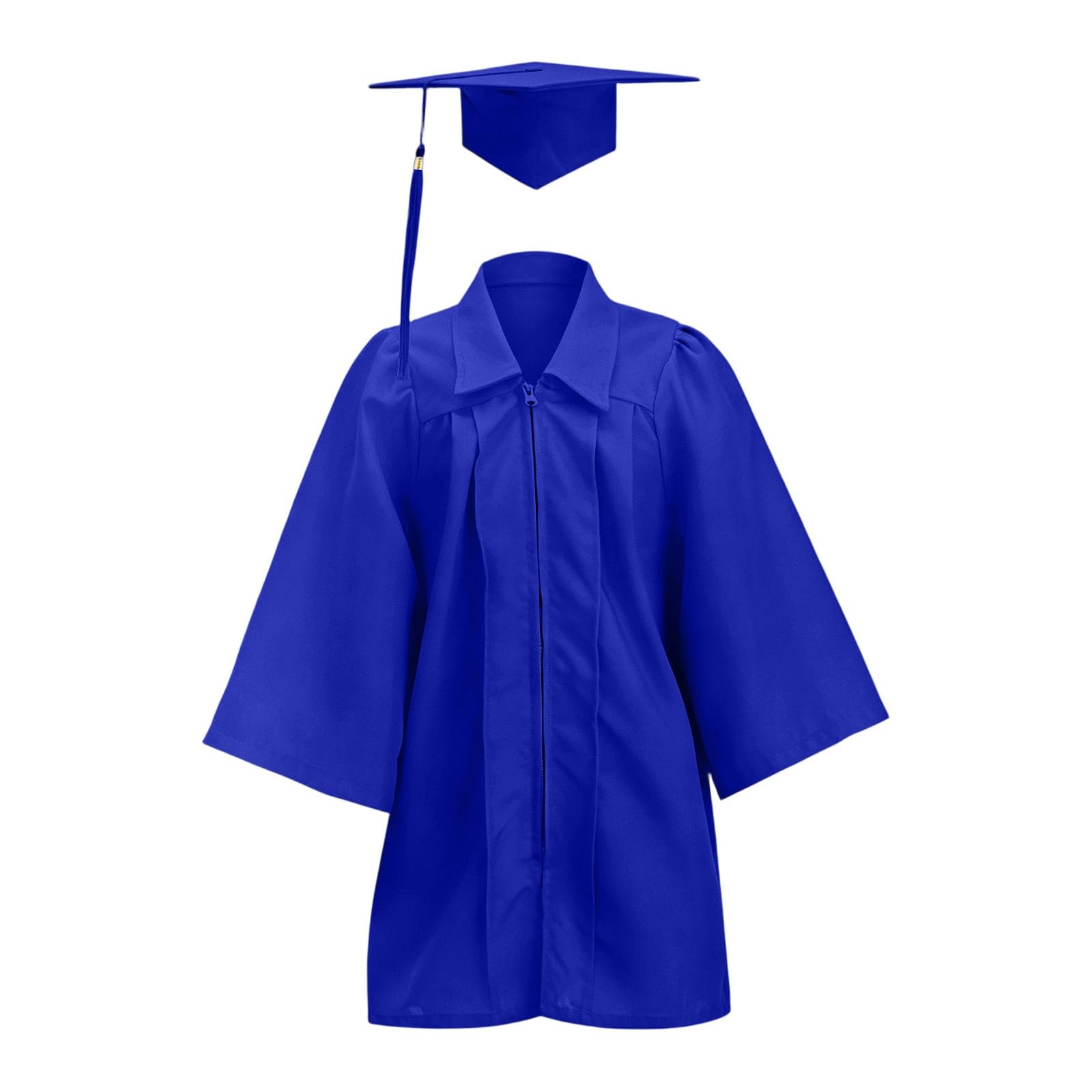 Kids Graduation Cap and Gown Set Unisex Kindergarten Preschool Graduation Outfit for Boys and Girls Fancy Dress Bachelor Robe Stage Performance School Ceremonies Costume Age 2-12 Years