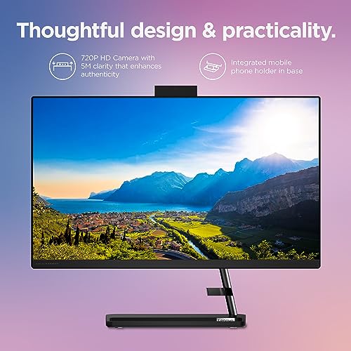 Image of Lenovo IdeaCentre AIO 3 - All in One Desktop Computer - 23.8 inch FHD - 720p HD Built in Camera - Windows 11-16GB Memory - 256GB Storage - AMD Ryzen 3 7330U - Mouse & Keyboard Included