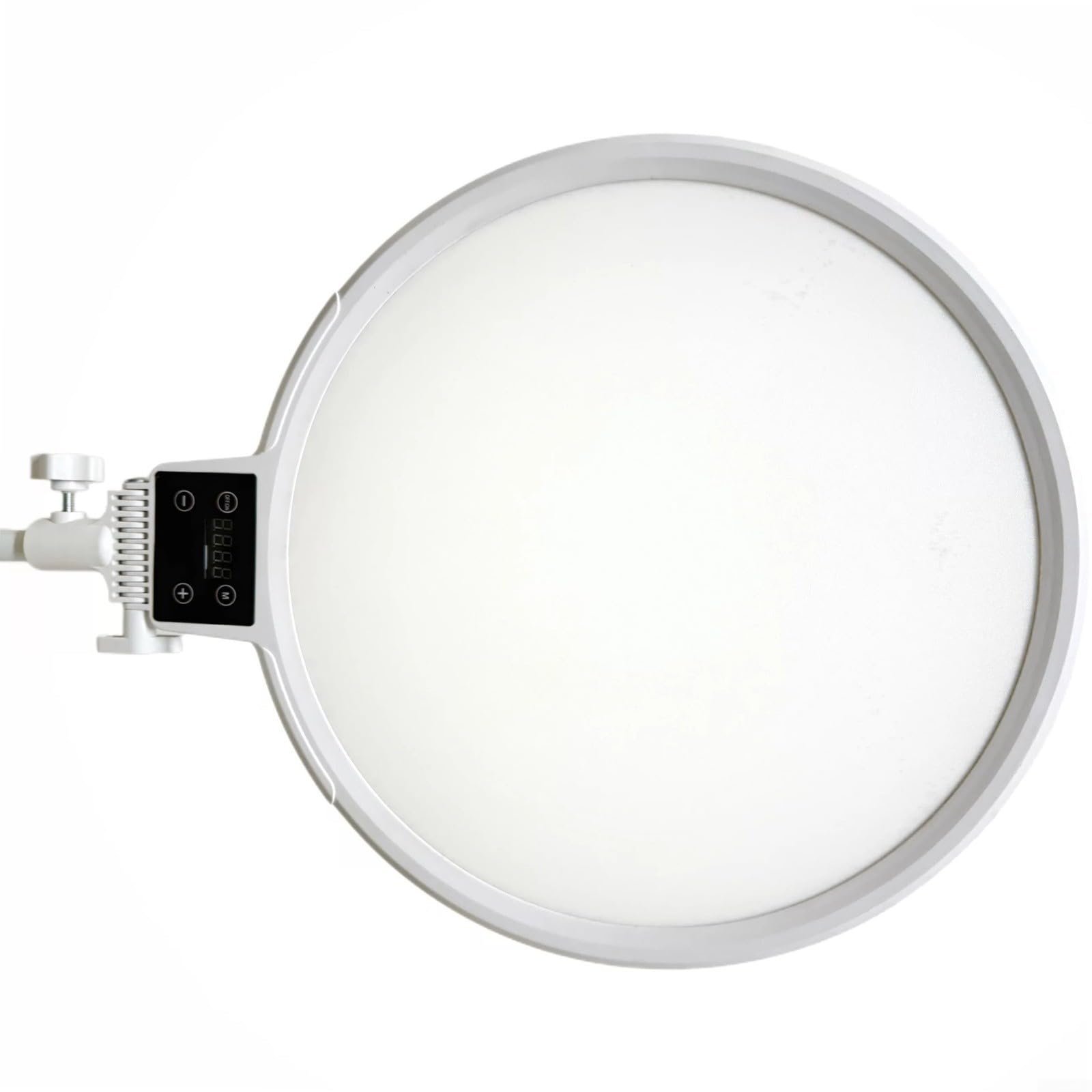 LED dimmerabile per luce ad anello con pannello morbido, luminosità video regolabile per illuminazione live streaming, fotografia e trucco, 45 cm bianco (bianco A)