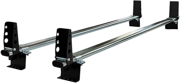 Shield Autocare Roof Bars Compatible with Ford Transit Custom (2013-2023) Steel Roof Rack & Tie Hole Loadstops for L1 (SWB) & L2 (LWB) with Low Rooftop (2 Bars Only) - 3