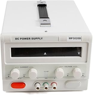 DC Power Supply, MP3020D 110V 60Hz Adjustable Power Supply DC 0-30V Regulated DC Bench Power Supply
