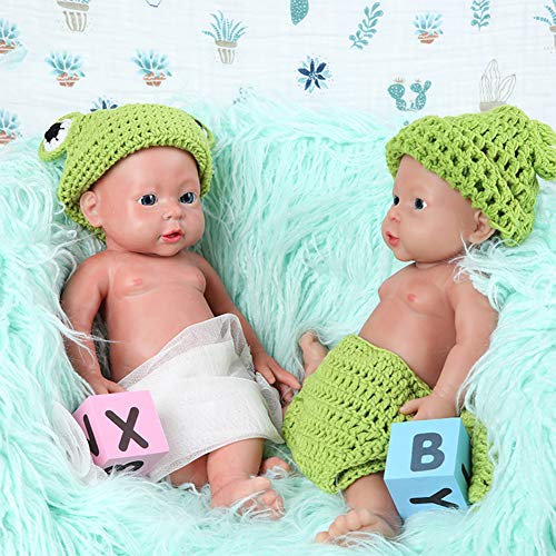 DXFK.AM Realistisch Wiedergeboren Puppe, PVC Frei, 41 cm Vollsilikon Lebensecht Weicher Körper Reborn Puppen… – Bild 6
