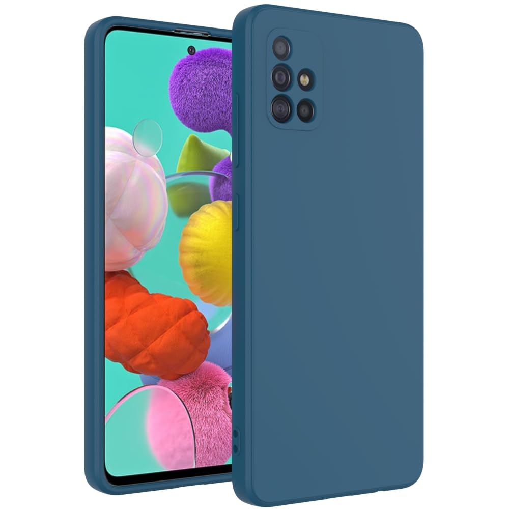 for Samsung Galaxy A51 4G Case Dark Blue, Scratch Resistant with Soft Touch, Slim Thin Phone Cover for Samsung Galaxy A51 4G