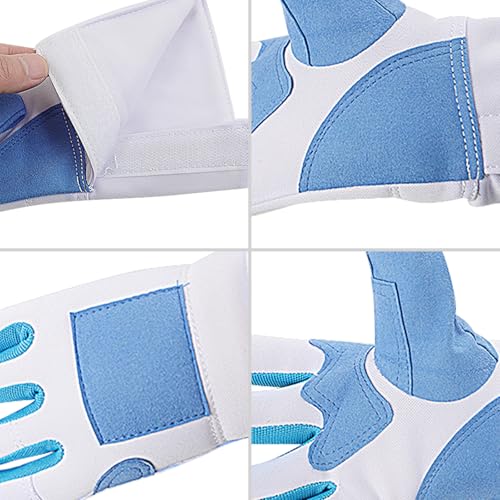 IPENNY Right Hand Practice Fencing Glove, Anti-Skid Leather Palm Fencing Gloves for Epee Foil and Sabre Bout Practice (XL for Palm Width 9.74 inches, Right)