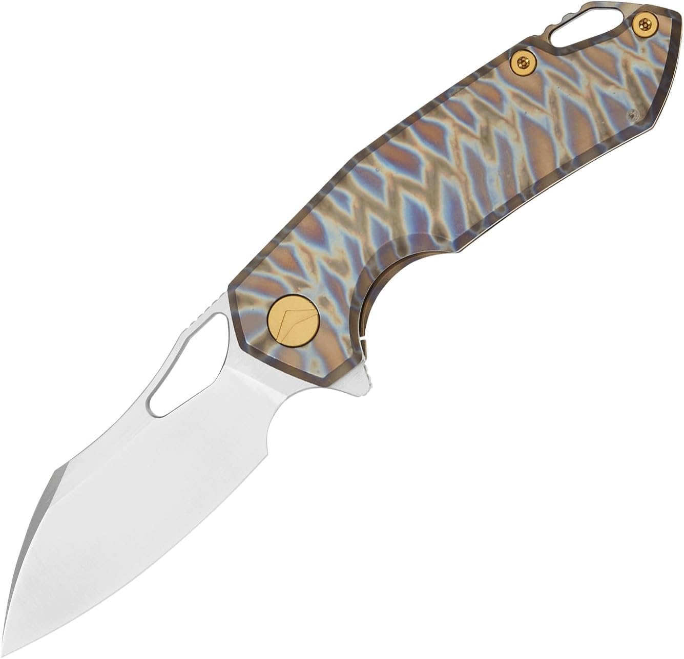 FerraMonster Folding Knife pocket knife EDC Knife With Clip Survival knife Camping knife - M390 Steel Titanium Handle - Outdoor Hiking Survival