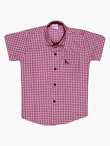 Image of superminis Boy's Cotton Regular Fit, Half Sleeves, Collared Neck, Printed Shirts for Casual Wear