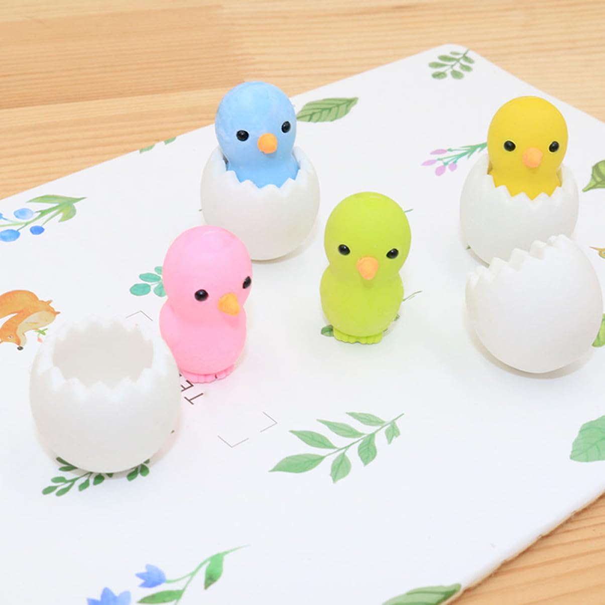 NUOBESTY 4 Set di Gomme da Cancellare Interattive per Il Ritorno a Scuola per Studenti a Forma di Animale Divertenti per Ragazzi E Ragazze Adorabili Articoli Scolastici Pezzi*4