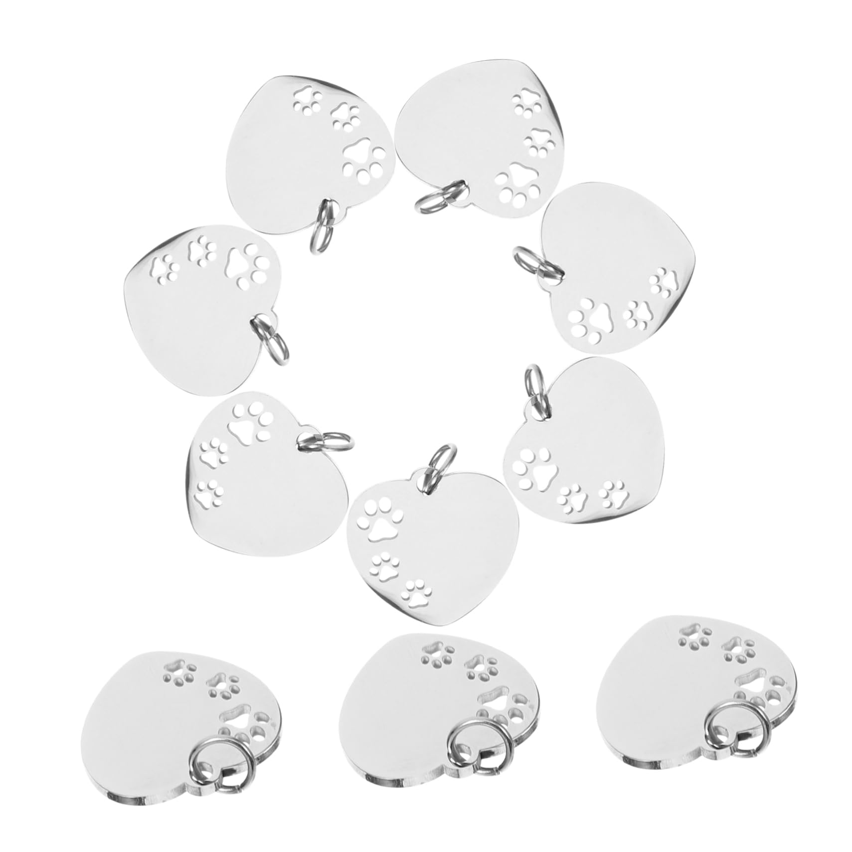 POPETPOP 50 Pcs colgante de etiqueta de perro placas perros personalizadas chapa perro personalizada mascotas etiquetas de perro encantos etiquetas de identificación del perro