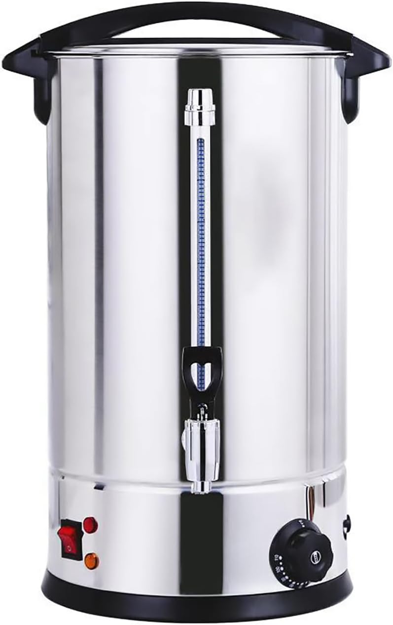 24L Electric Stainless Steel Hot Water Boiler Tea Urn - Ideal for Catering, Home Brewing, Office, Tea, Coffee, and Hot Water Dispensing,24L