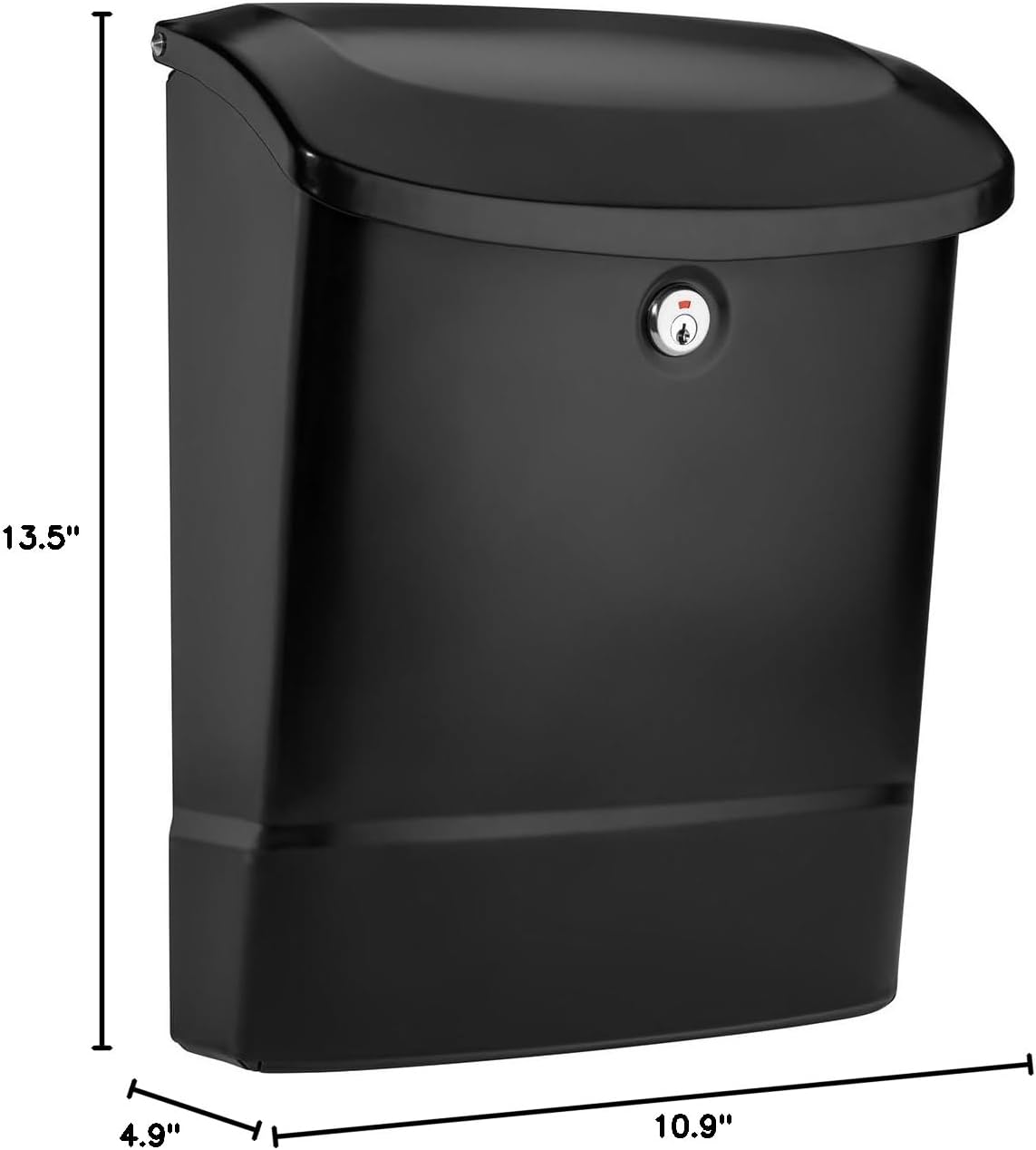 Architectural Mailboxes 2576B-10 Wall Mount Mailbox, Medium, Black
