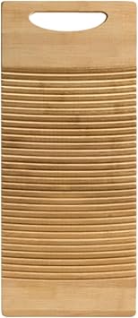 Non-Slip Wooden Washboard,Easy to Use,Laundry Cleaning Board with Hanging Hole,Easy to Storage,Durable Scrub Board Washing Board for Laundry Room