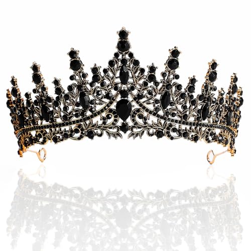 Consejos para Comprar Coronas del mes. 42 Tiara de cristal para bodas, Coronas de diamantes de imitación, Tiara barroca para mujer, estilo clásico, Corona de princesa perfecta para fiesta de cumpleaños, disfraces de...