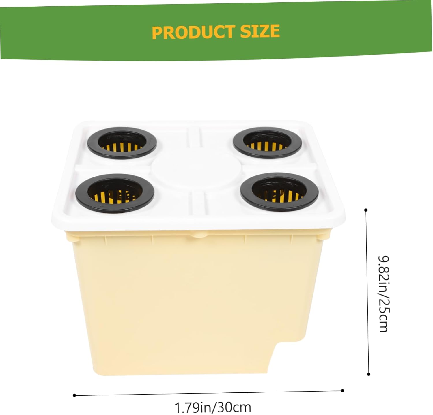 VICASKY 4holes Hydroponic Baskets Greenhouse Hydroponics System for Indoor Vegetable Fruit Planting