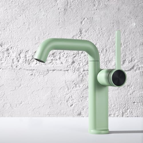 Robinet mitigeur vert pivotant à 360 degrés avec levier unique pour un contrôle précis