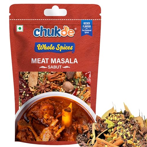 Image of Chukde - Meat Whole | Sabut Masala | Spices Blend for Authentic Indian Curries | Ideal for Lamb, Goat, and Mutton Dishes | Laboratory Tested and Hygienically Packed | 50 Gm (Pack of 2)