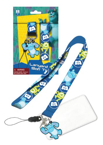 Monogram International Disney Monster U . Sulley Lanyard with Soft Touch Dangle