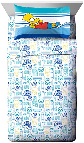Jay Franco The Simpsons Who Wants To Know Full Size Sheet Set - 4 Piece Set Super Soft And Cozy Kid’s Bedding - Fade Resistant Microfiber Sheets (Official The Simpsons Product) #TOP15