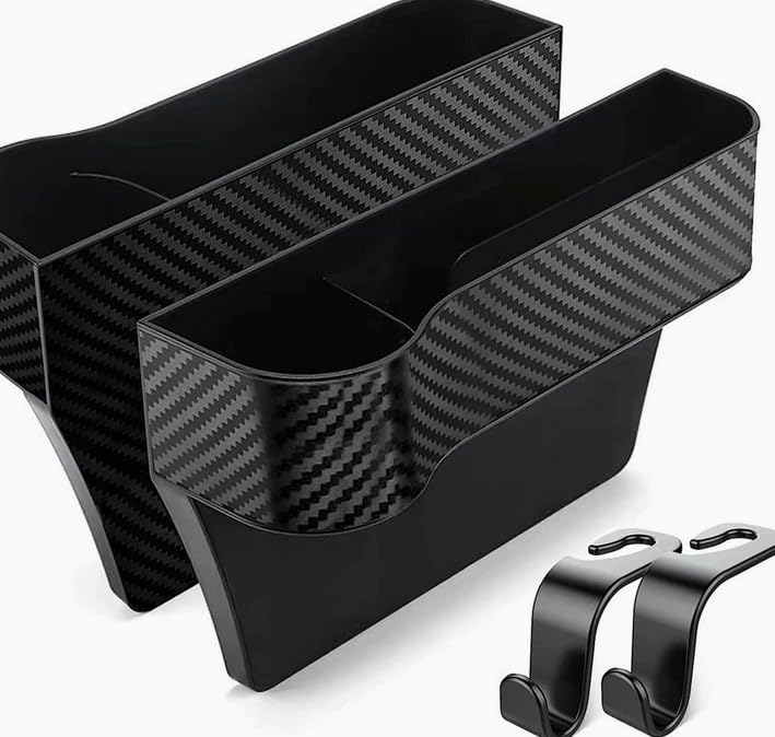 1pcs Multifunctional Car Seat Organizer, Auto Console Side Storage Box with Cup HoldersCar Organizer Front Seat for Holding Phone, Fashion Glasses-copilot