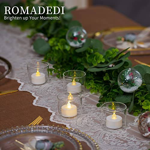 Votive Tea Light Holders Bulk - Clear Glass Tealight Candle Holder for Floating Candle as Candlelit Dinner Wedding Party Events Birthday Reception Centerpiece Accessories, Holiday Decor, 20pcs+Extra 4 - Image 4