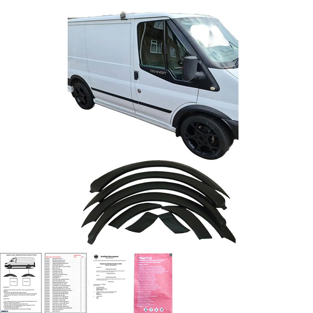 Radlaufschutz Radlaufleisten kompatibel mit Ford Transit MK7 2007-2013 8 TLG. mit ABE TÜV