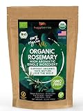 Huggiberries Organic Rosemary leaves-Spice - Pure, High Aromatic, Delicious on Meat, Vegetables, Sou