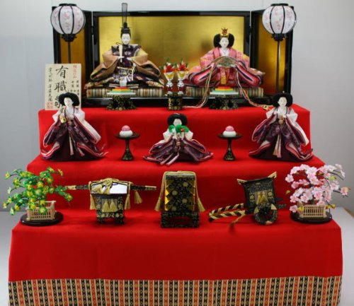 有職雛　京雛人形　平安天鳳 Amazon | 90平安天鳳作 京小十番有職雛 五人三段飾り □名作・名匠