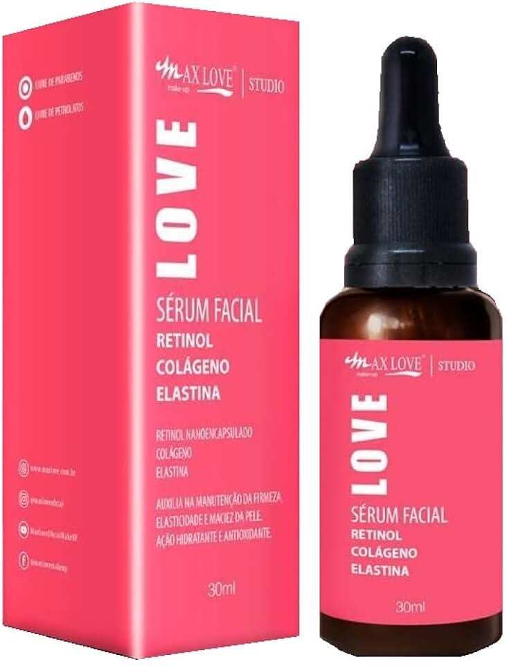 Max Love Serum Retinol + Colágeno + Elastina - 30Ml
