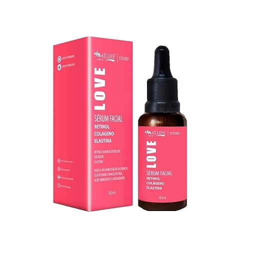 Max Love Serum Retinol + Colágeno + Elastina - 30Ml