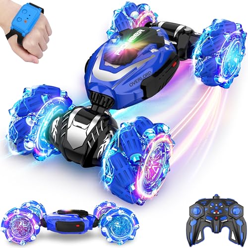 Remote Control Car, Gesture Sensing RC Stunt Car, 4 WD Transform Off Road for Rotating, 2.4Ghz Hand Controlled Remote Control Twister Cars, RC Cars for Kids...
