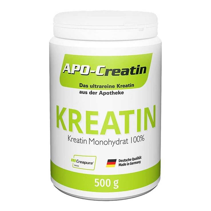 APO Creatin Pulver 500 g hochdosiert reines Kreatin Monohydrat