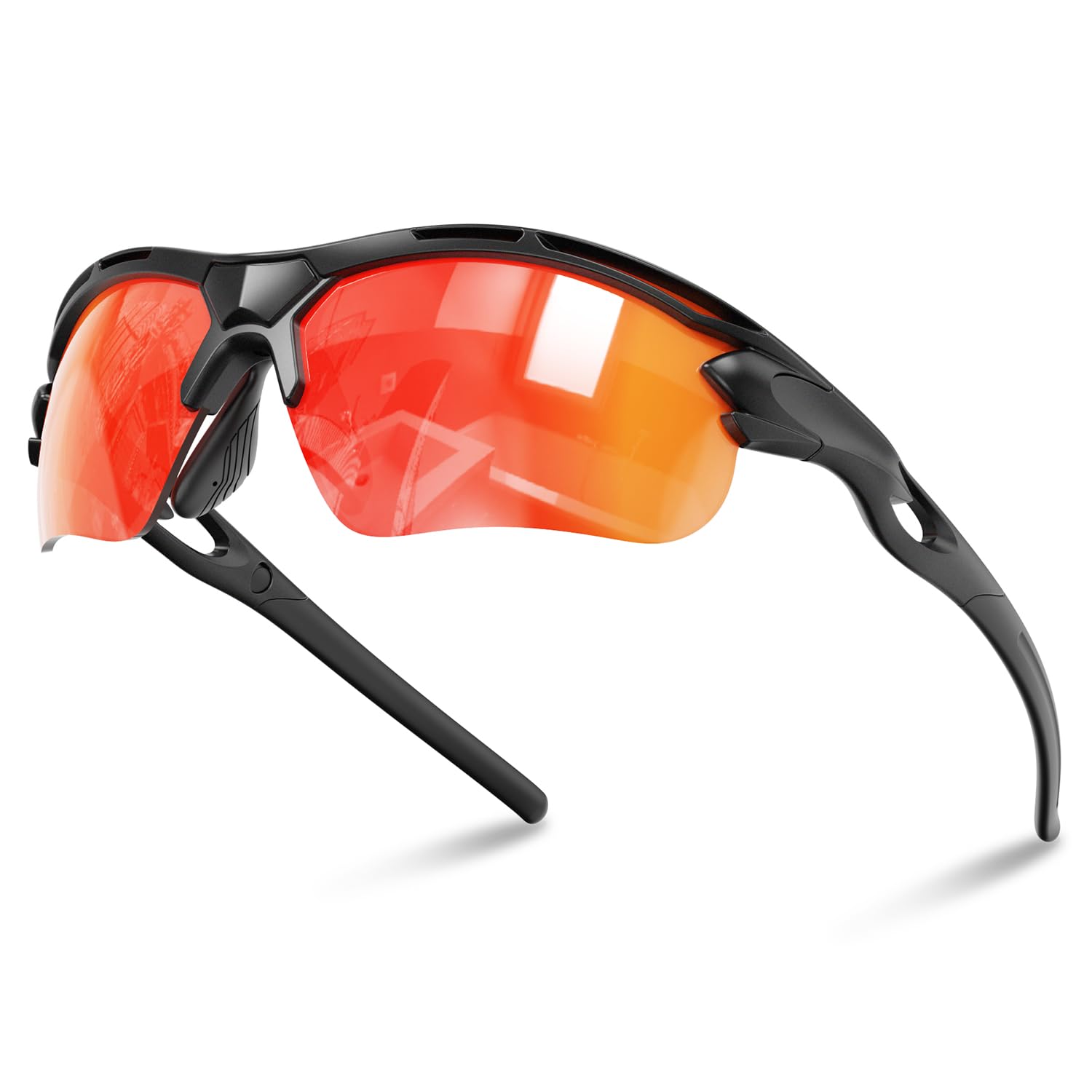 Occhiali da sole sportivi polarizzati per uomo donna ciclismo baseball corsa guida pesca TR90 telaio infrangibile