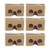 Pineapplen 6PCS 3D Glasses for Cardboard V2 VR Valencia 4.5-6Inch Smartphone+Headband